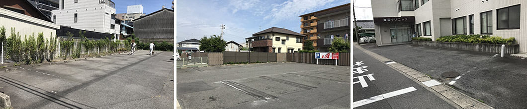 駐車場ライン・白線工事ビフォアー