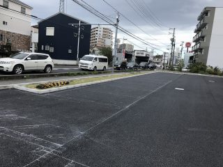 名古屋市緑区　ﾄﾞﾗｯｸﾞｽﾄｱ駐車場ライン工事