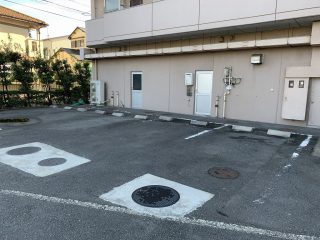 あま市　マンション駐車場ライン工事