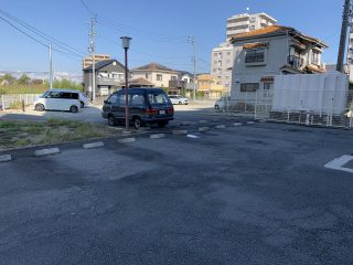 あま市　マンション駐車場ライン工事