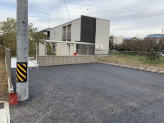 名古屋市南区　アパート駐車場ライン工事