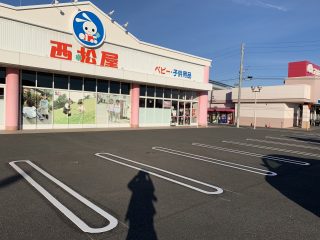 大治町　西松屋さま駐車場　塗り替え工事