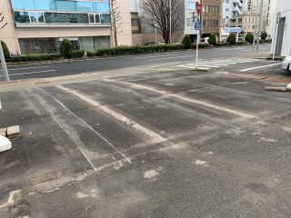 名古屋市中区　企業様駐車場　塗り替え工事