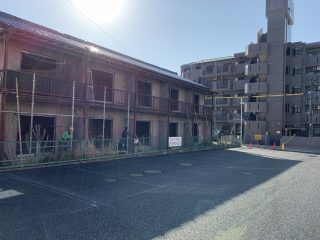 岩倉市　店舗様駐車場　新設ライン工事