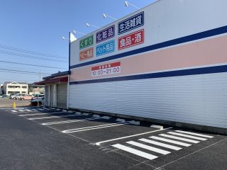 岩倉市　店舗様駐車場　新設ライン工事