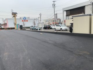 春日井市　店舗様駐車場ライン工事