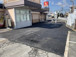 春日井市　店舗様駐車場ライン工事