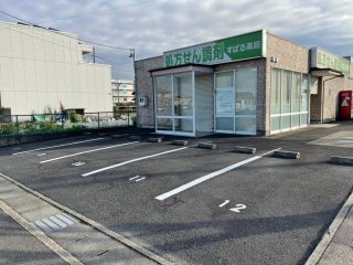 愛知県　北名古屋市　薬局駐車場　ライン塗り替え工事