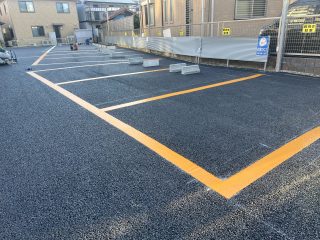 愛知県　春日井市　コインパーキング　月極駐車場　新設ライン工事