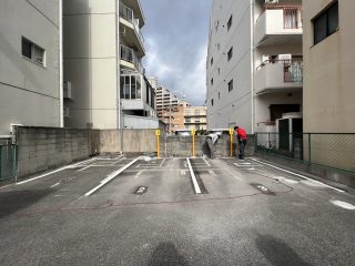 名古屋市　千種区　コインパーキング　塗り替え工事