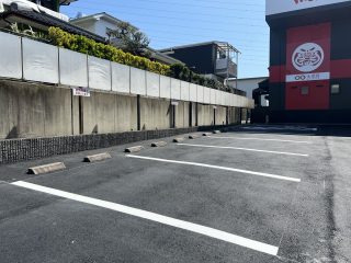 名古屋市　緑区　飲食店駐車場　新設ライン工事