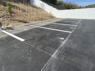 名古屋市　緑区　月極駐車場　塗り替え工事