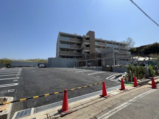 名古屋市　東区　マンション駐車場　新設ライン工事