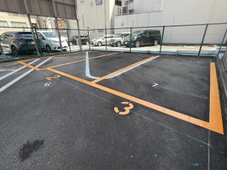 名古屋市　中区　コインパーキング　塗り替え工事