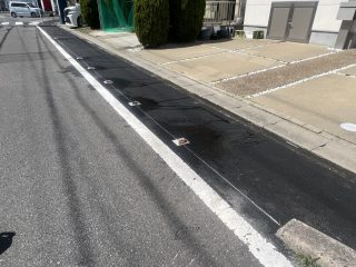 愛知県　春日井市　道路　鋲埋め込み工事