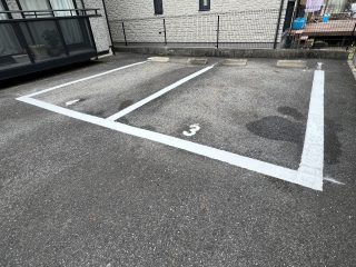 愛知県　豊田市　マンション駐車場　塗り替え工事