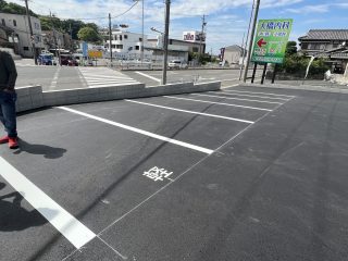 愛知県　東海市　クリニック駐車場　新設ライン工事