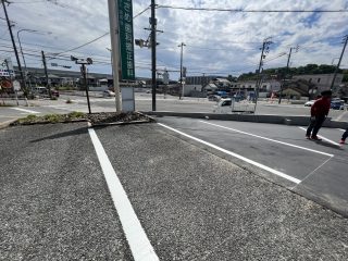 愛知県　東海市　クリニック駐車場　新設ライン工事