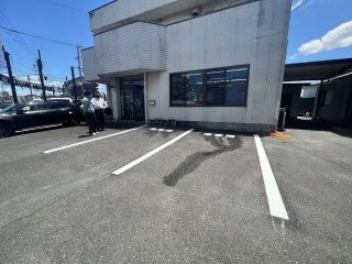 愛知県　蟹江町　会社駐車場　塗り替え工事